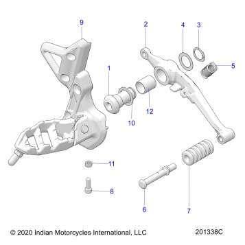 BRAKES, PEDAL - N22RTT22 (201338C)