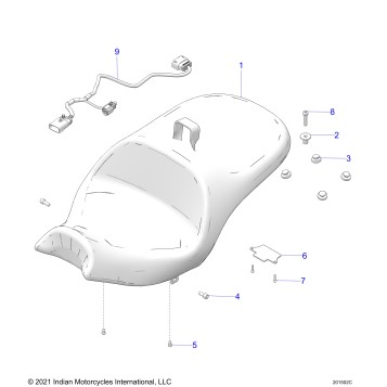 BODY, SEAT - N22LDDRR ALL OPTIONS (201502C)