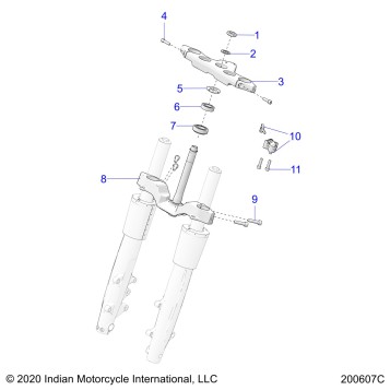 STEERING, UPPER AND LOWER CLAMPS - N22THAAA ALL OPTIONS (200607C)