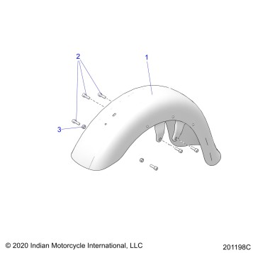 BODY, FENDER, FRONT - N21TCBAA ALL OPTIONS (201198C)