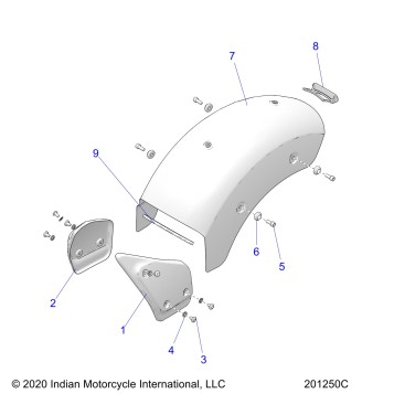 BODY, FENDER, REAR - N22DMABH/DMDBH ALL OPTIONS (201250C)