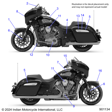 BODY, DECALS/EMBLEMS - N25LFLSS ALL OPTIONS (901134)