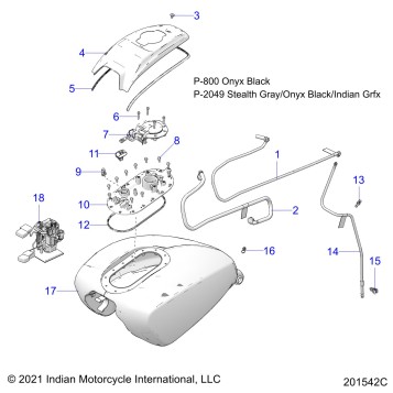 FUEL SYSTEM, FUEL TANK ASM. - N22LCERR ALL OPTIONS (201542C)