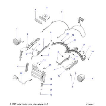 ELECTRICAL, REAR LIGHTING, LICENSE PLATE AND REFLECTOR - N26STC76/STD76 (202400C)