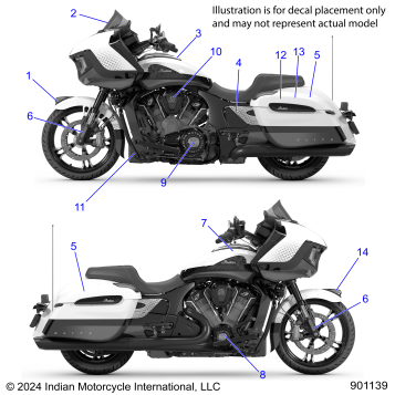BODY, DECALS/EMBLEMS - N25LCESS ALL OPTIONS (901139)