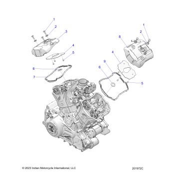 ENGINE, VALVE COVERS - N25SCB76/SCC76/SCD76/SCF76 (201972C)