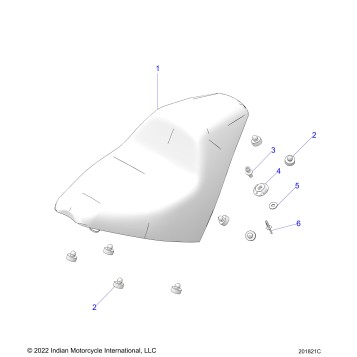 BODY, SEAT - N24DSDBH/DSGBH ALL OPTIONS (201821C)