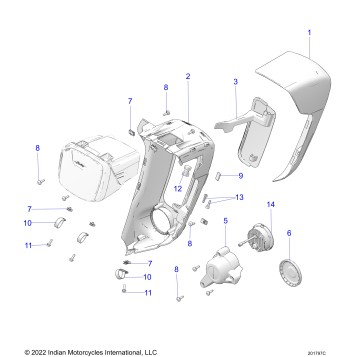 BODY, FAIRING, LOWER - N23LDERR ALL OPTIONS (201797C)