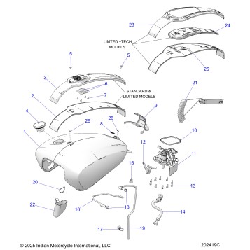 FUEL SYSTEM, FUEL TANK ASM. - N26SSB76/SSC76/SSD76 (202419C)