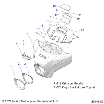 BODY, FAIRING ASM 1 - N22TKABB ALL OPTIONS (201461C)