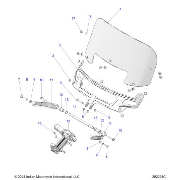 BODY, FAIRING ASM, WINDSHIELD MOUNT - N26LFRRR ALL OPTIONS (202254C)
