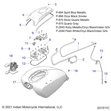 FUEL SYSTEM, FUEL TANK ASM. - N22LDDRR/LDFRR ALL OPTIONS (201434C)