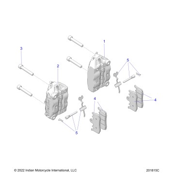 BRAKES, CALIPERS, FRONT - N24DSDBH/DSGBH (201815C)