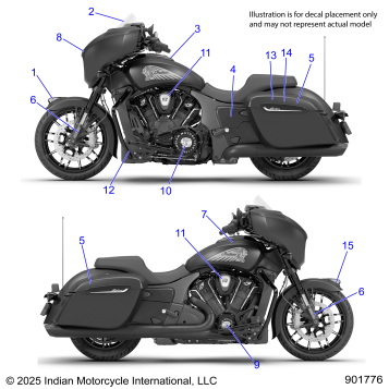 BODY, DECALS/EMBLEMS - N26LFVSS/LFXSS ALL OPTIONS (901776)