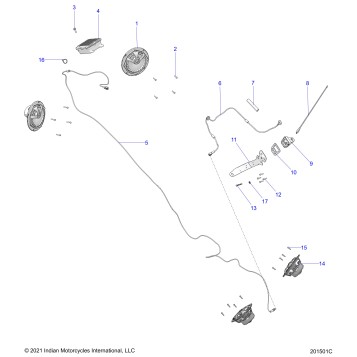 ELECTRICAL, AUDIO SYSTEM, STANDARD - N24LDGRR ALL OPTIONS (201501C)
