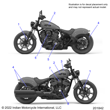 BODY, DECALS/EMBLEMS/BADGES - N24DMDBH/DMGBH ALL OPTIONS (201842)