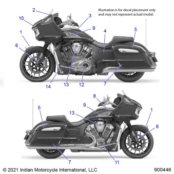 BODY, DECALS/EMBLEMS - N22LCARR ALL OPTIONS (900446)