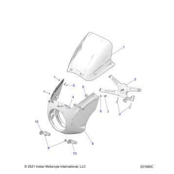 BODY, FRONT COWLING - N22MTC00/MTD00 ALL OPTIONS (201560C)