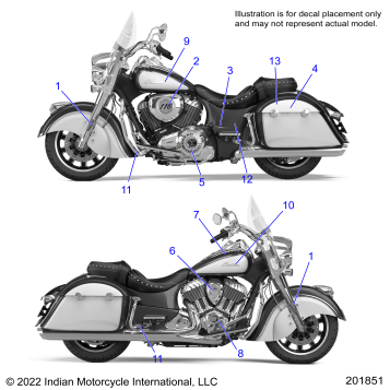 BODY, EMBLEMS/DECALS - N23THABB ALL OPTIONS (201851)