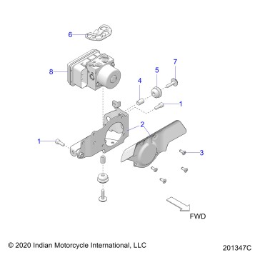 BRAKES, ABS MODULE ASM. - N22RZA22/RZS25/RTE25 (201347C)