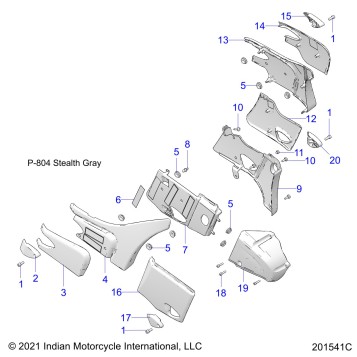 BODY, SIDE/REAR COVERS - N22LCERR ALL OPTIONS (201541C)