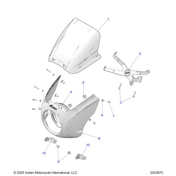 BODY, QUARTER FAIRING - N26SSB61/SSC61 (202387C)