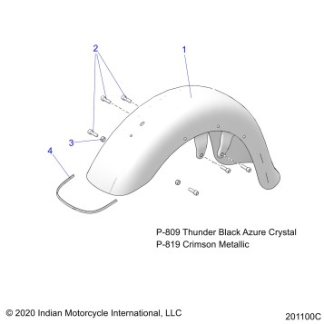 BODY, FENDER, FRONT - N21TKABB ALL OPTIONS (201100C)