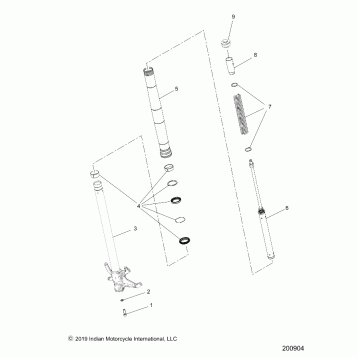 STEERING, FRONT FORKS KITS - N20RTA22/RUA24 (200904)