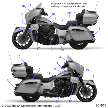 BODY, EMBLEMS/DECALS - N23TKDBB ALL OPTIONS (201858)