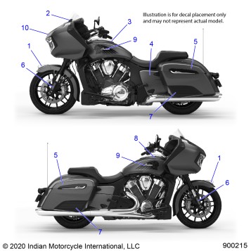 BODY, DECALS/EMBLEMS - N22LCBRR ALL OPTIONS (900215)