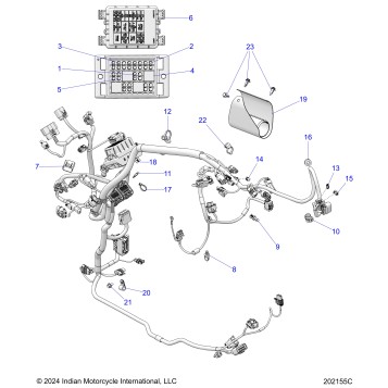 ELECTRICAL, WIRE HARNESS 1  - N26DMBAG ALL OPTIONS (202155C)