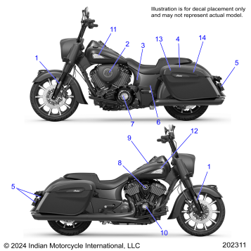 BODY, EMBLEMS/DECALS - N25TJDBB (202311)