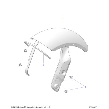 BODY, FENDER, FRONT - N26SSE77 (202052C)