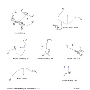 ELECTRICAL, WIRE HARNESS 2 - N23TKABB ALL OPTIONS (201659C)