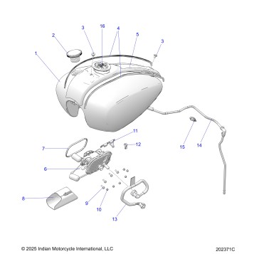 FUEL SYSTEM, FUEL TANK ASM. - N26DLDBH/DLGBH ALL OPTIONS (202371C)