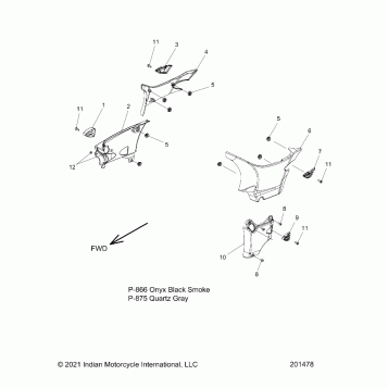 BODY, SIDE COVERS - N22TJDBB (201478)