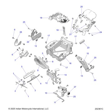 CHASSIS, FRAME BRKTS. - N26DMBAG ALL OPTIONS (202361C)