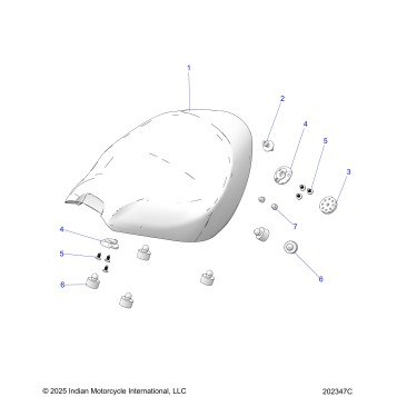 BODY, SEAT - N25SCB76/SCC76/SCD76/SCF76 (202347C)