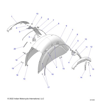 BODY, FENDER, REAR - N24TCABB/TCPBB ALL OPTIONS (201639C)