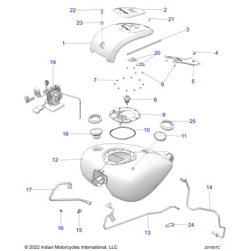 FUEL SYSTEM, FUEL TANK ASM. - N24TRABB/TRPBB ALL OPTIONS (202107C)
