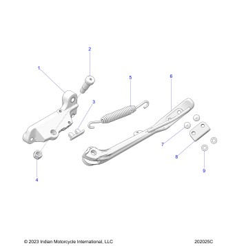 CHASSIS, SIDE STAND - N25SCB76/SCC76/SCD76/SCF76 (202025C)