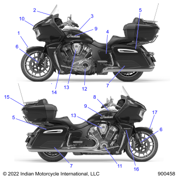 BODY, DECALS/EMBLEMS - N22LDGRR/LDHRR ALL OPTIONS (900458)