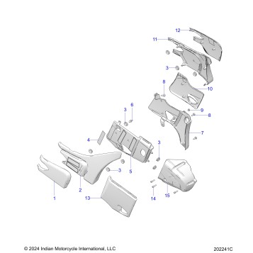 BODY, SIDE/REAR COVERS - N26LG4SS/LG6SS ALL OPTIONS (202241C)