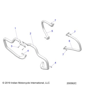 CHASSIS, HIGHWAY BAR/TIP OVER BAR - N22THAAA ALL OPTIONS (200562C)