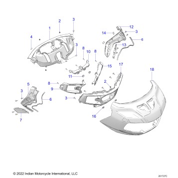 BODY, FAIRING ASM 1 - N24LDGRR/LDHRR ALL OPTIONS (201727C)