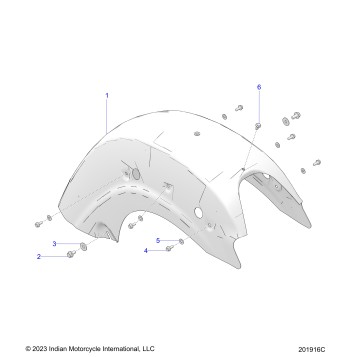 BODY, FENDER, REAR - N24LCARR/LCJRR ALL OPTIONS (201916C)