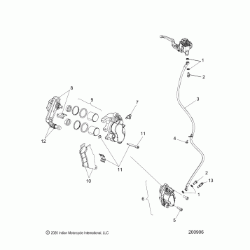 BRAKES, FRONT ASM. (NON ABS) - N22MSB11 ALL OPTIONS(200906)