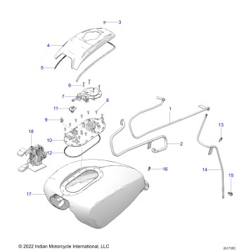 FUEL SYSTEM, FUEL TANK ASM. - N24LDGRR/LDHRR ALL OPTIONS (201735C)