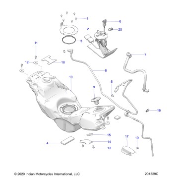 FUEL SYSTEM, FUEL TANK ASM. - N24RZR22/FZR22 (201329C)