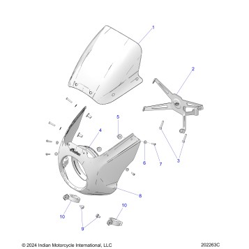 BODY, QUARTER FAIRING - N25SSB61/SSC61 (202263C)